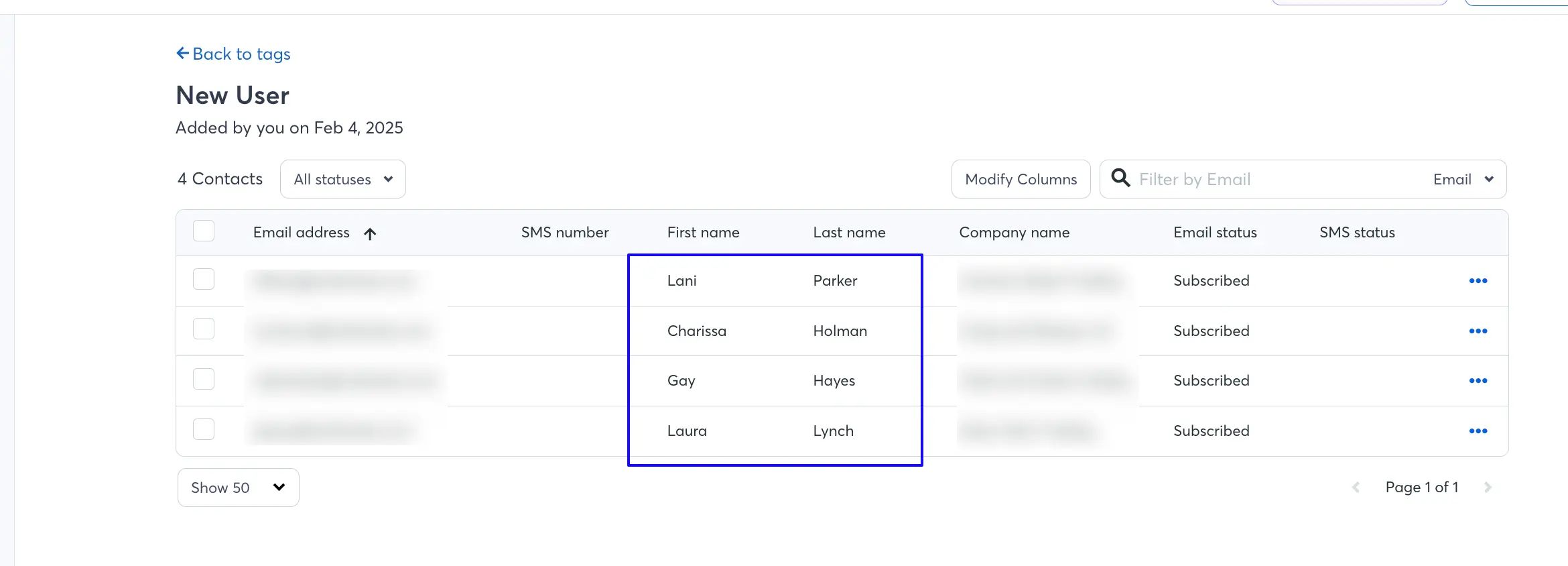 23. Preview of Tag list 48844