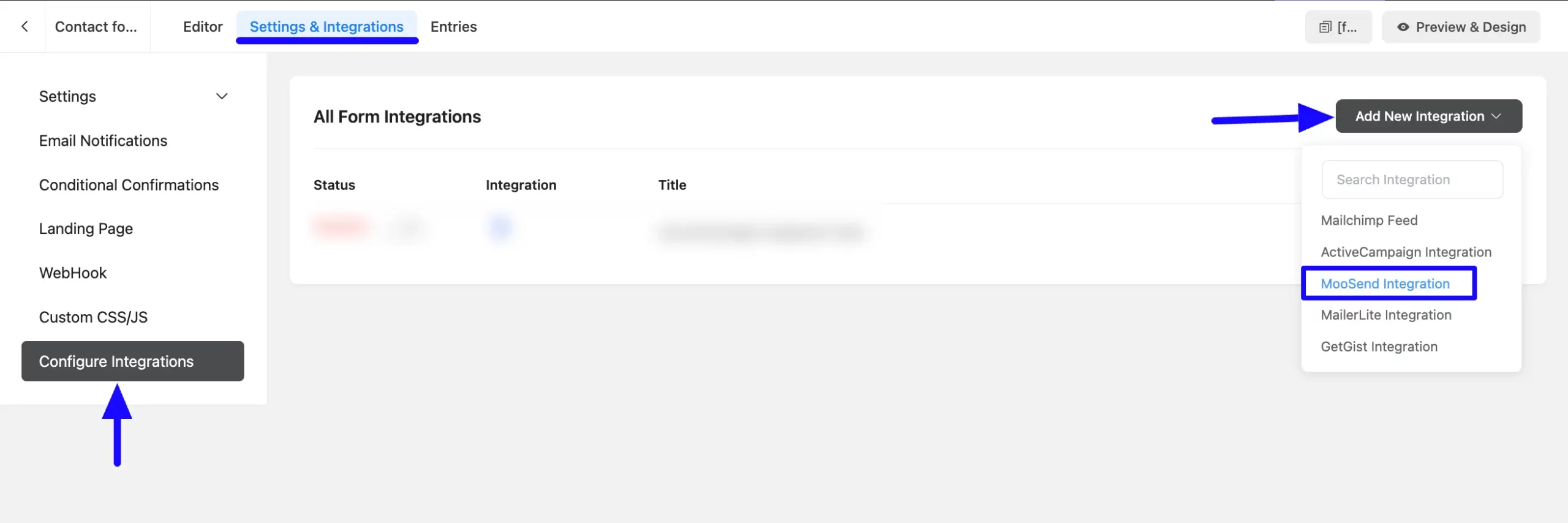 7. Add new Integration button scaled 48678