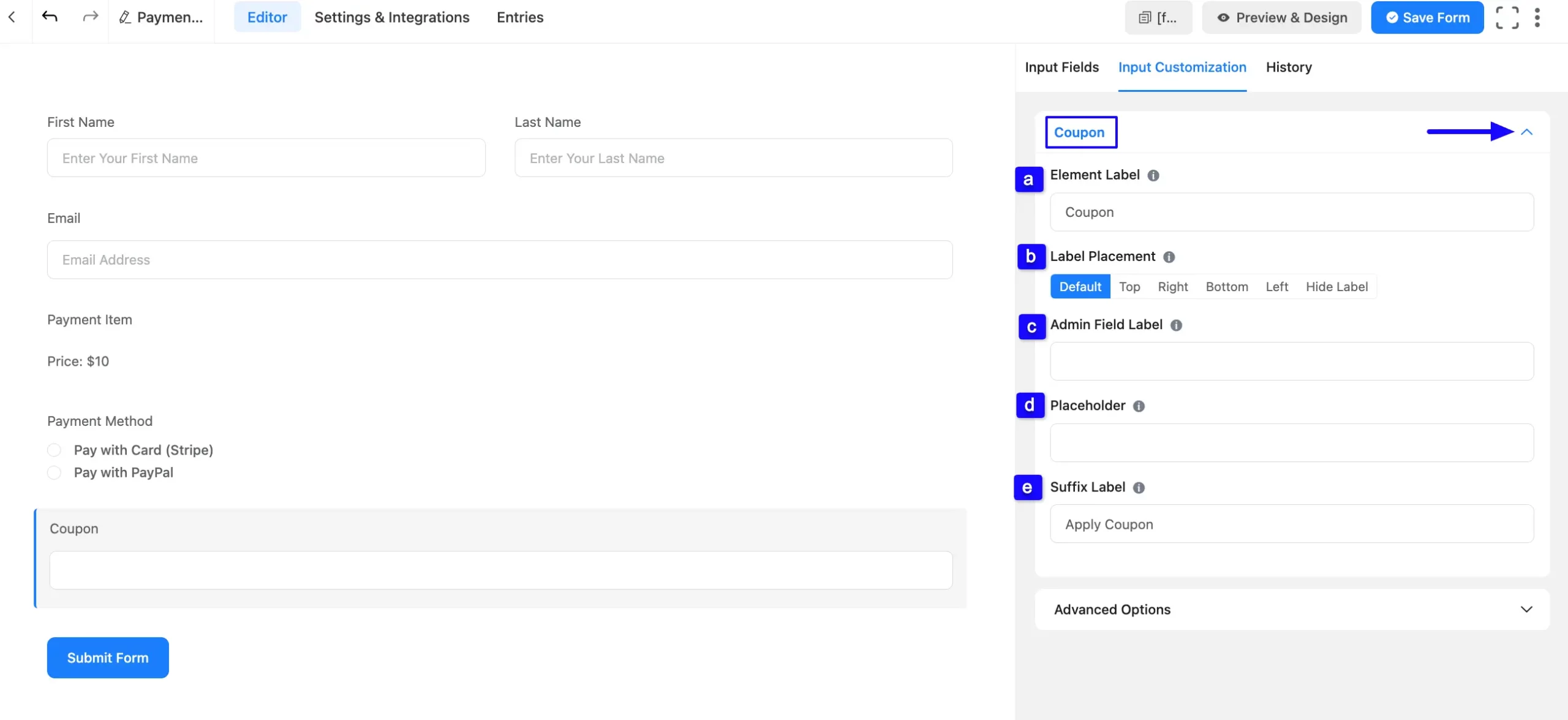 8. Coupon customization tab scaled 48580