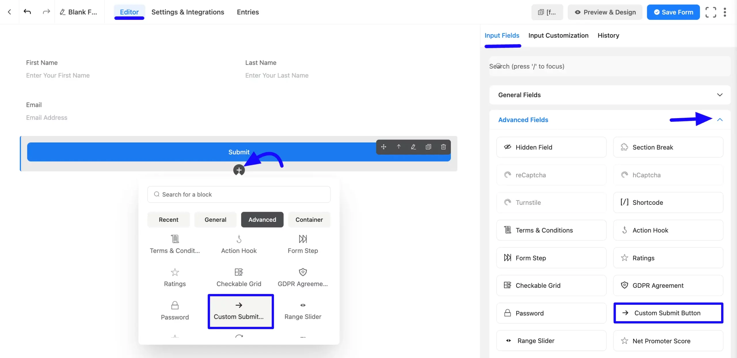 adding custom submit button 02 scaled 49755