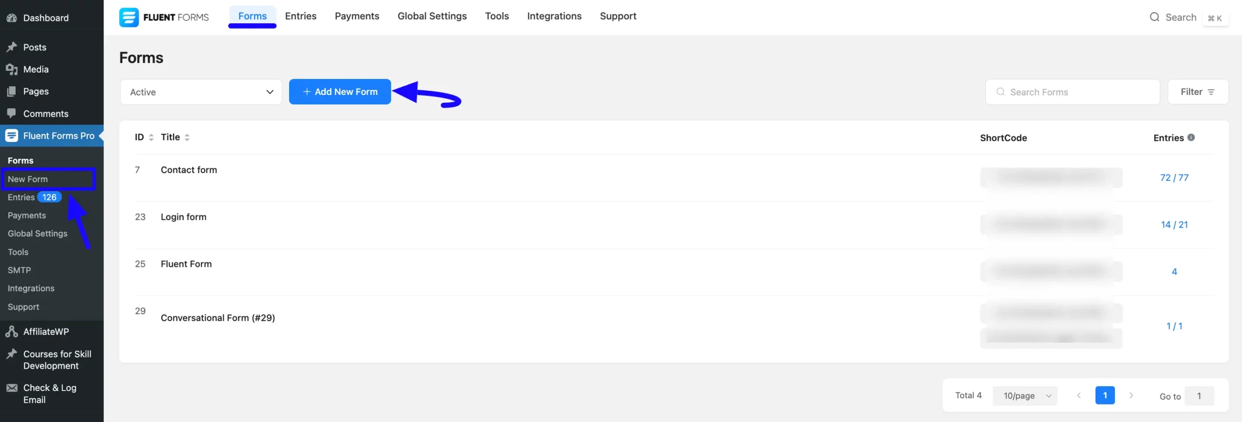 2. Add new form button scaled 50554