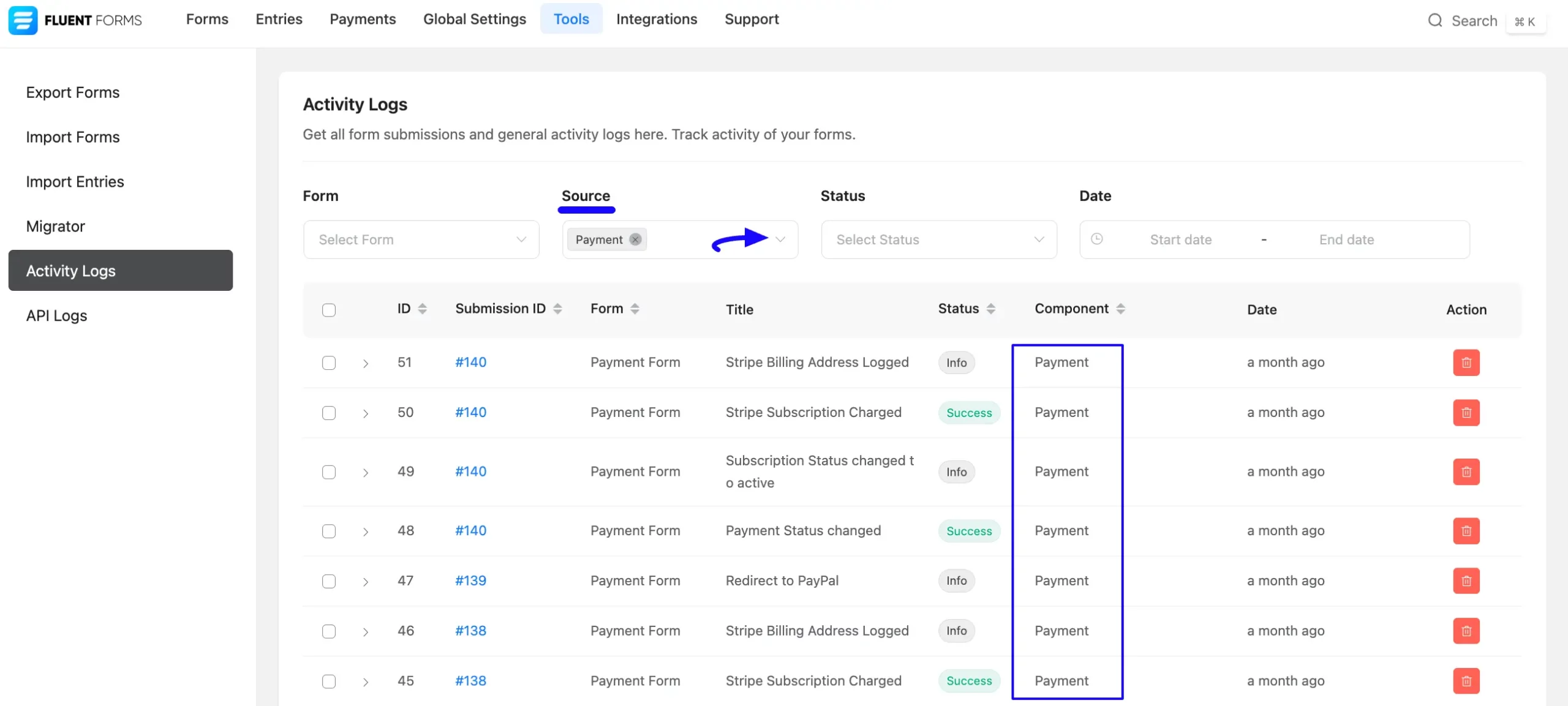 3. Source filter option scaled 50736