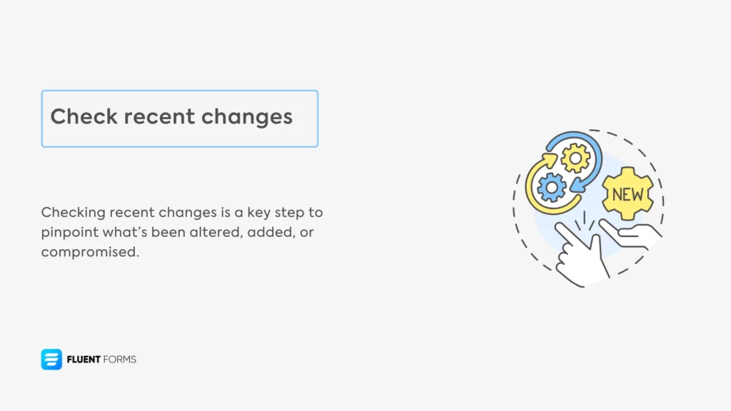 Check recent changes