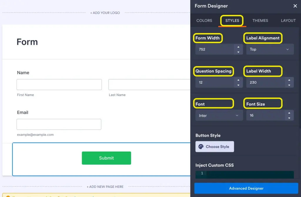 Form Designer Jotform