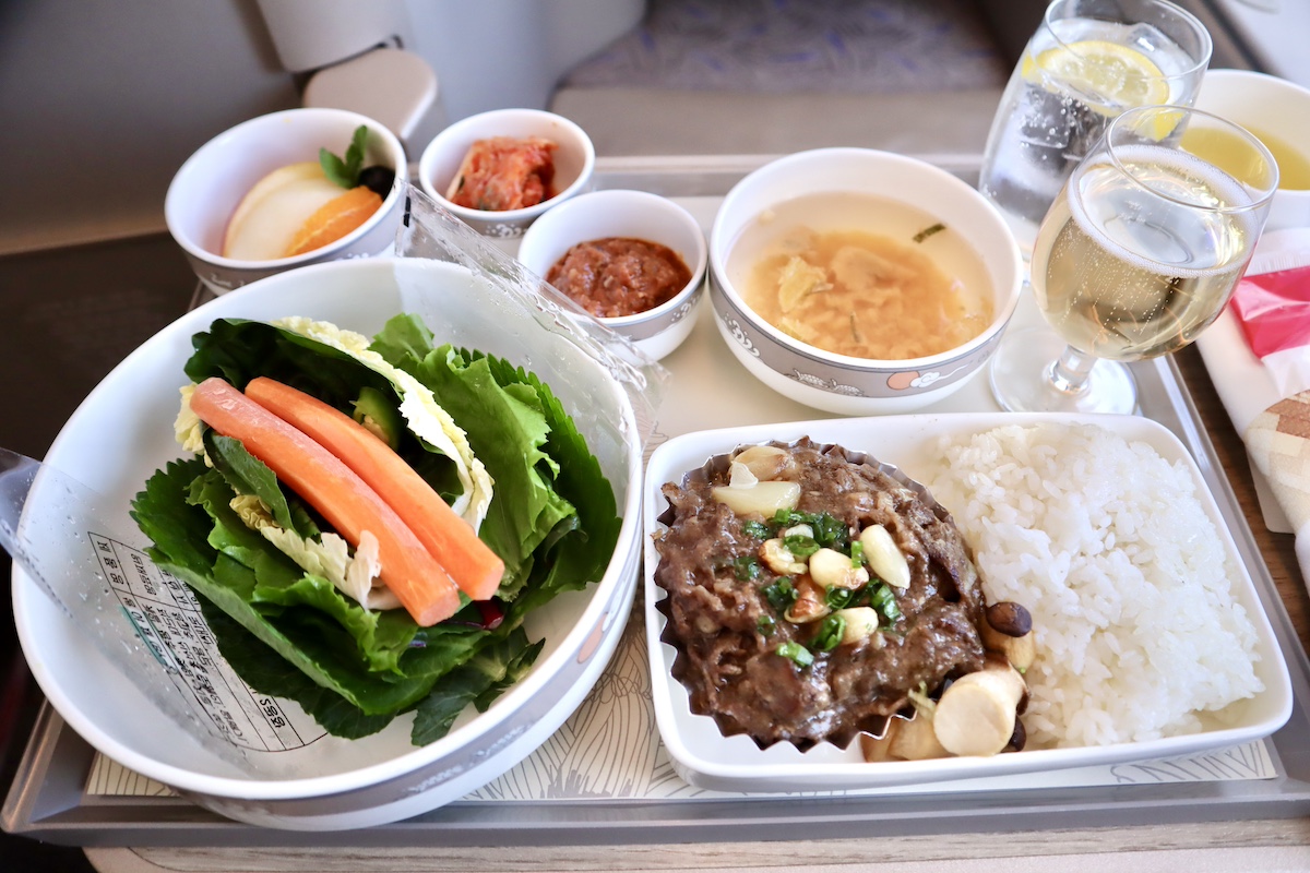 アシアナ航空ビジネスクラス機内食