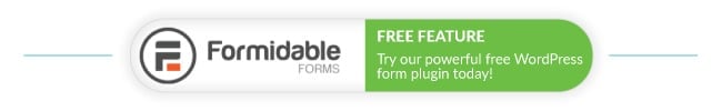 Formidable Forms free WordPress contact form plugin
