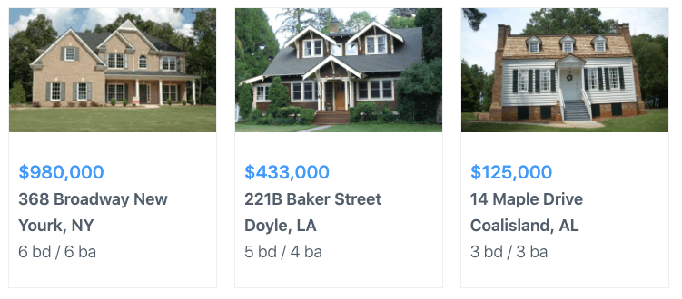 real estate listing using wordpress grid plugin