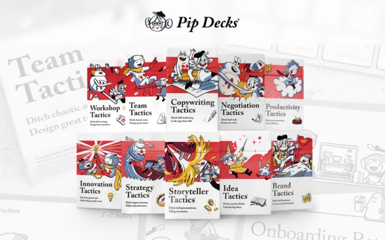 Pip Decks tactics collection for creative solutions.