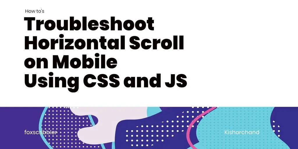 horizontal scroll on mobile