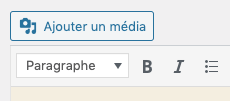 Bouton Ajouter un média