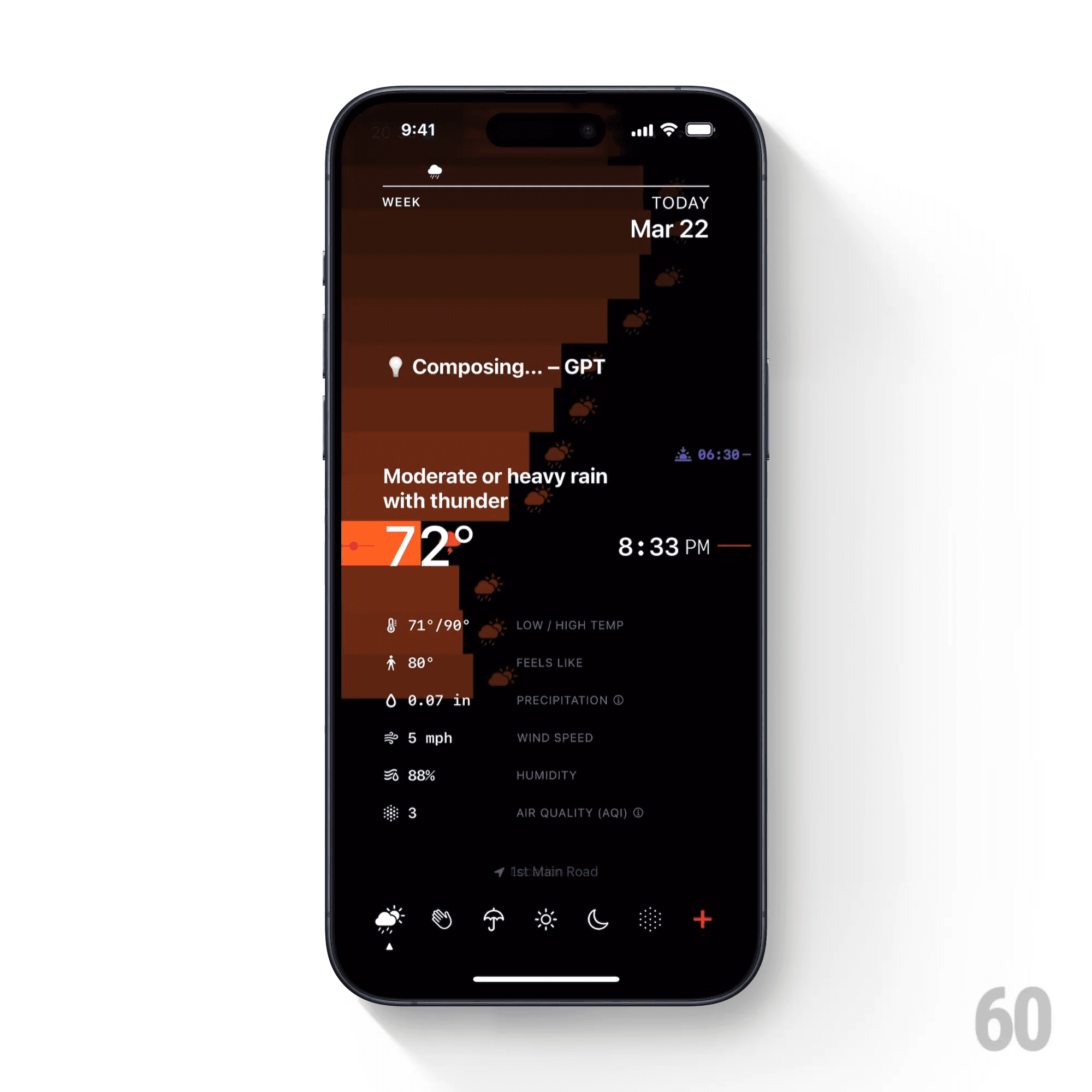 This is the shot of Weather filter.