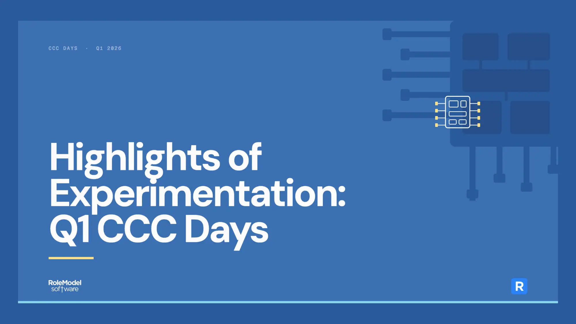Highlights Of Experimentation: Q1 CCC Days