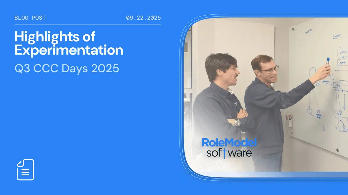 Highlights of Experimentation: Q3 CCC Days