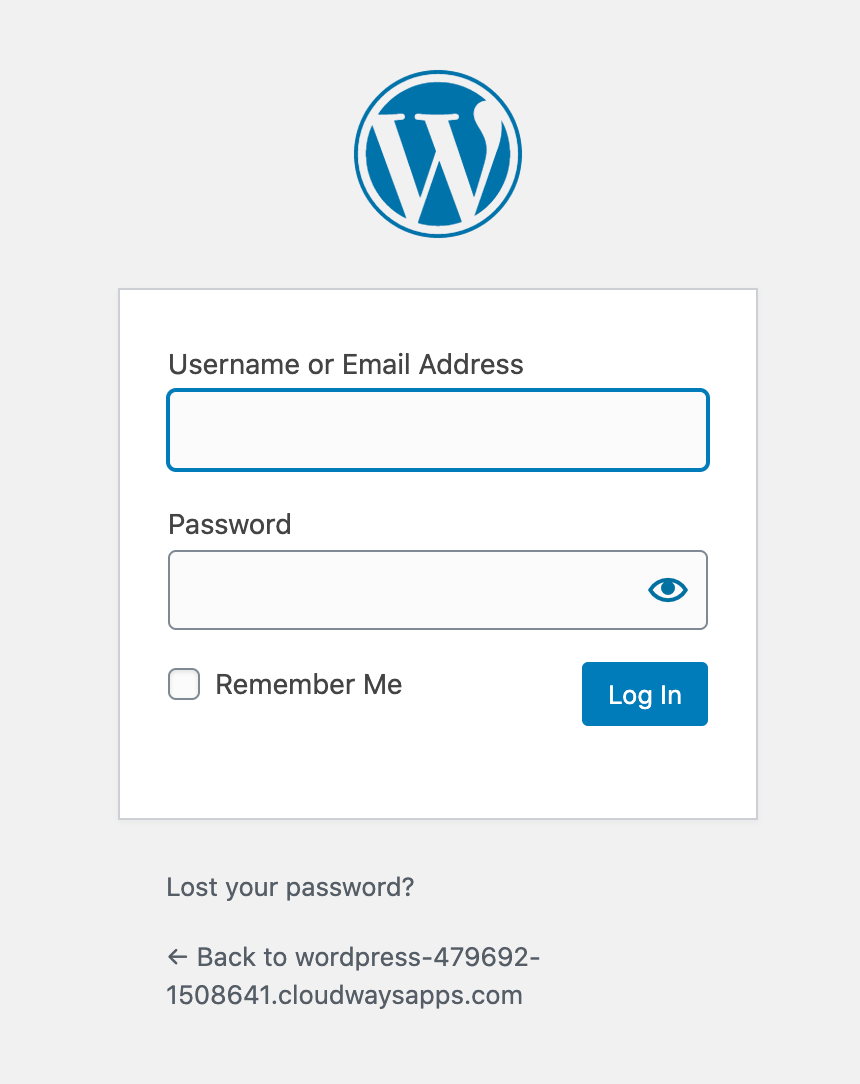 wordpress 後台登入