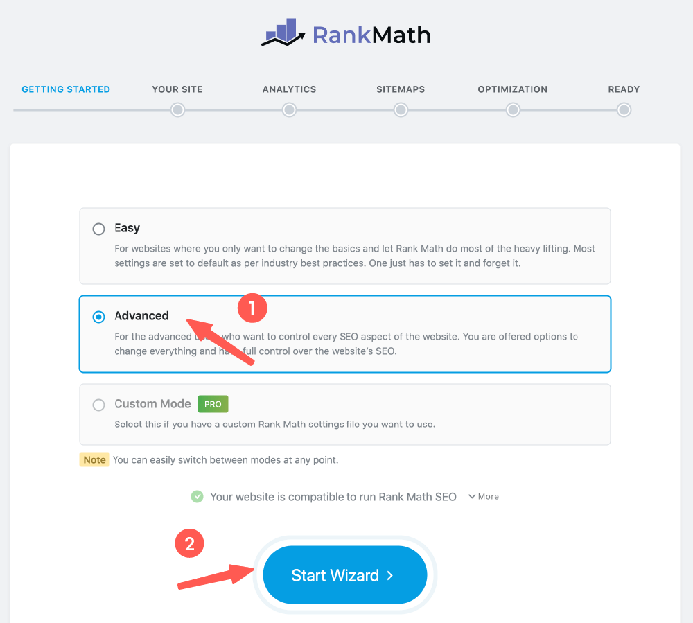Rank Math 選擇進階設定