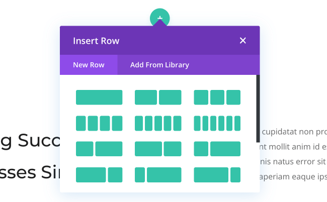 Divi教學 :新增 Row 佈局
