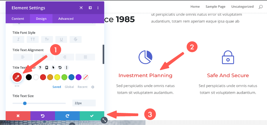 Divi中文教學 :批量修改顏色