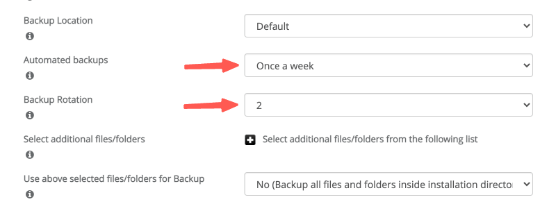 設定備份時間週期&保存幾份