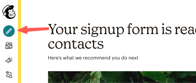 MailChimp教學 :點擊 Create 設計電子報