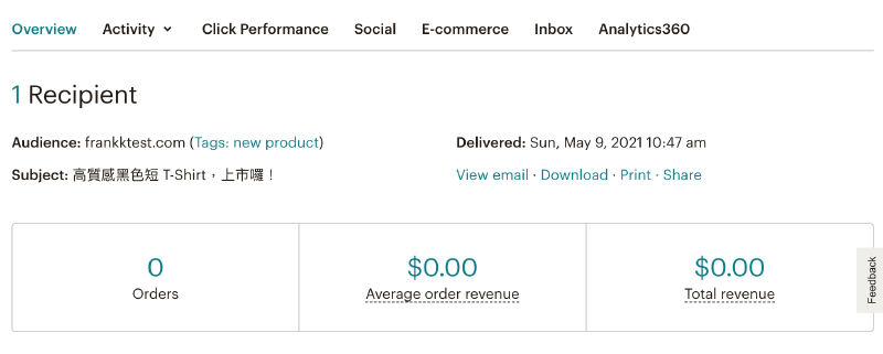 MailChimp教學 :各種數據分析功能