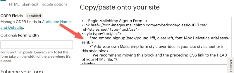 MailChimp教學 :複製程式碼