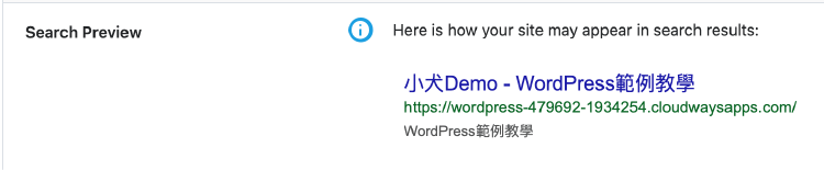 Search Preview 搜尋結果預覽