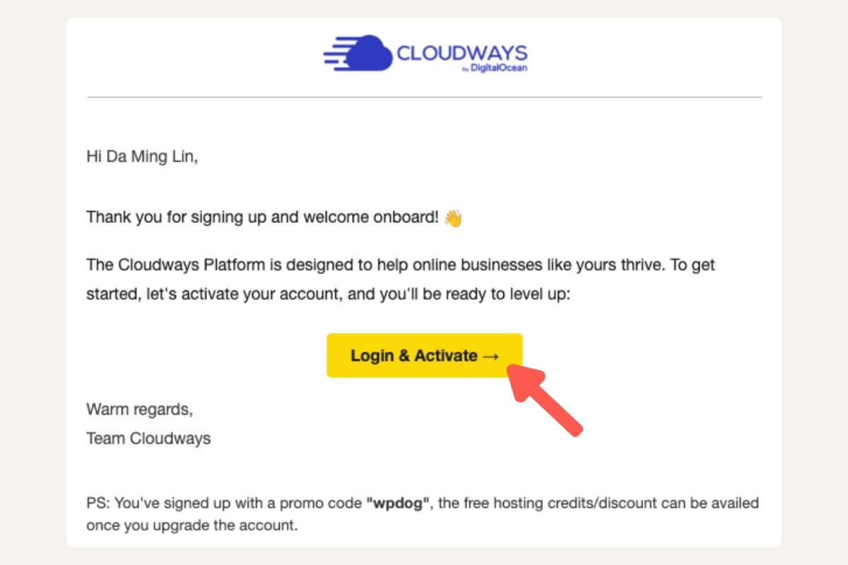 Cloudways 教學:進行信件認證