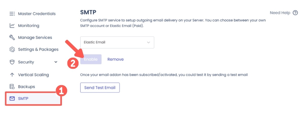 啟用 Elastic Email