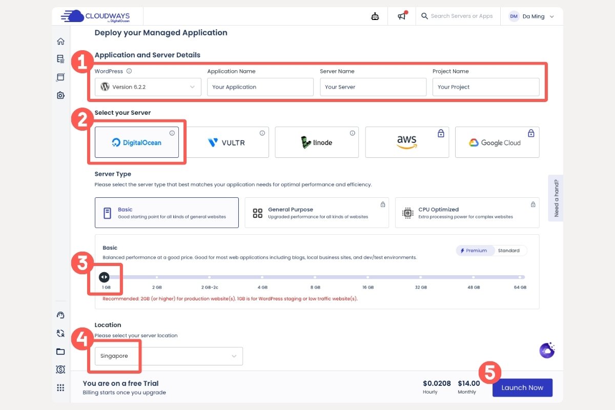 Cloudways 教學:主機租用流程