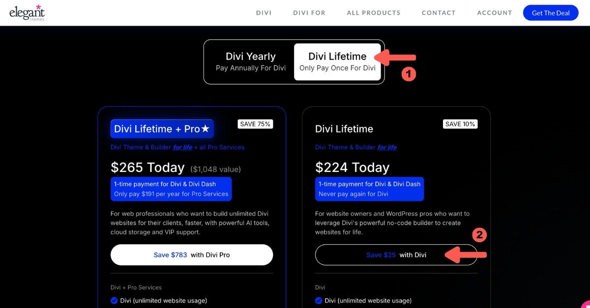 Divi 方案費用介紹