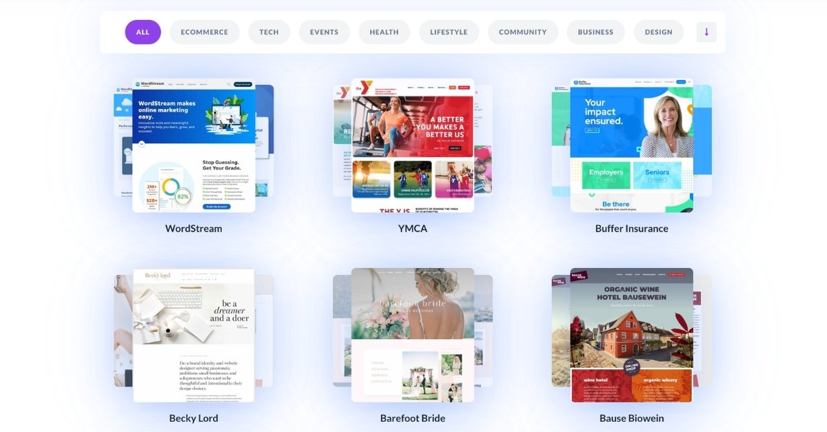 Divi 多種佈景主題樣板