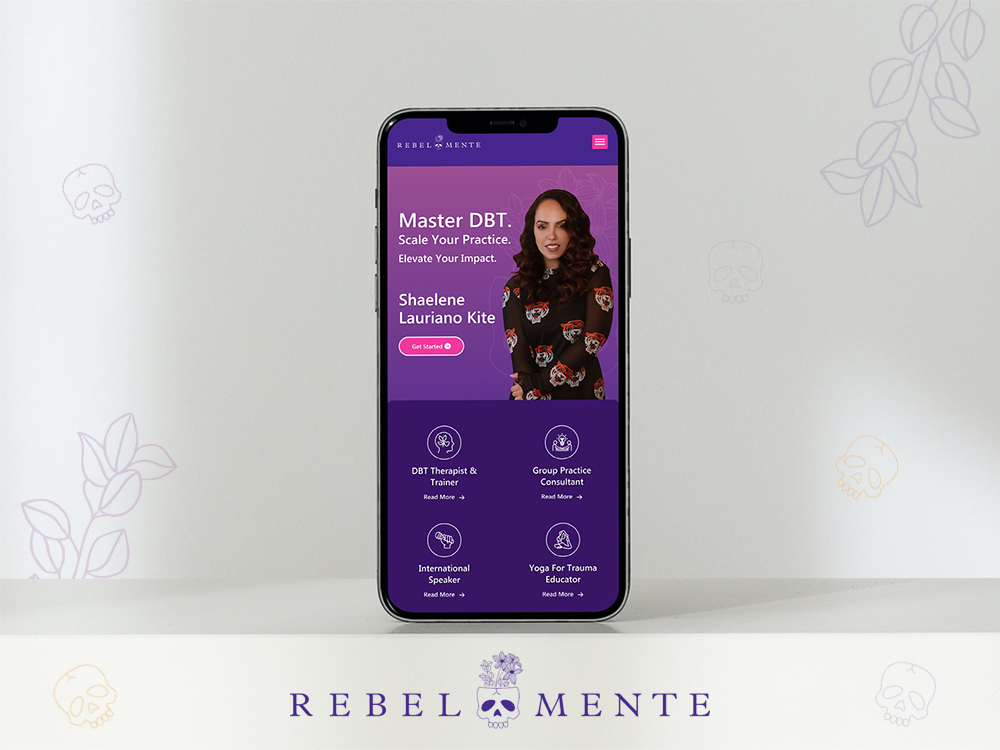 Rebel-Mente WordPress Project Mobile