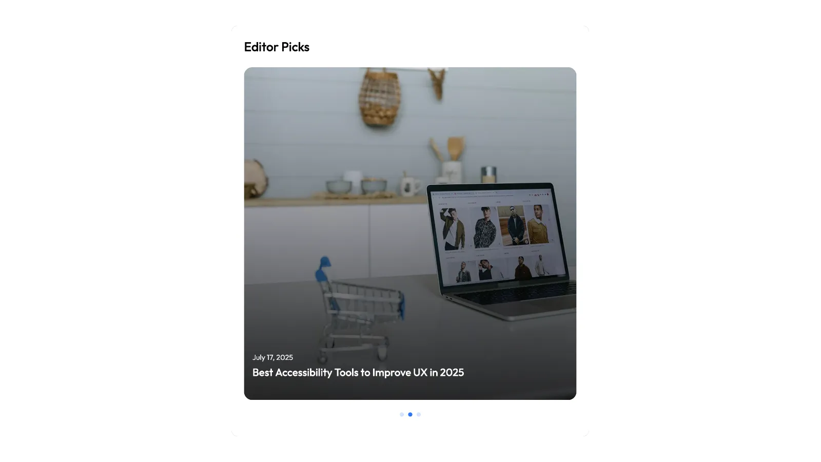Sidebar Carousel Pattern to Showcase Recent Blog Posts