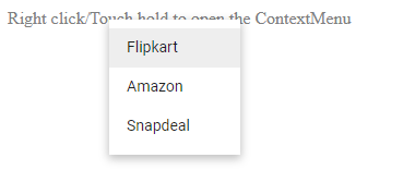 Blazor Context Menu Navigation