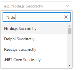 Blazor Dropdown List with custom filtering like Fuzzy search.
