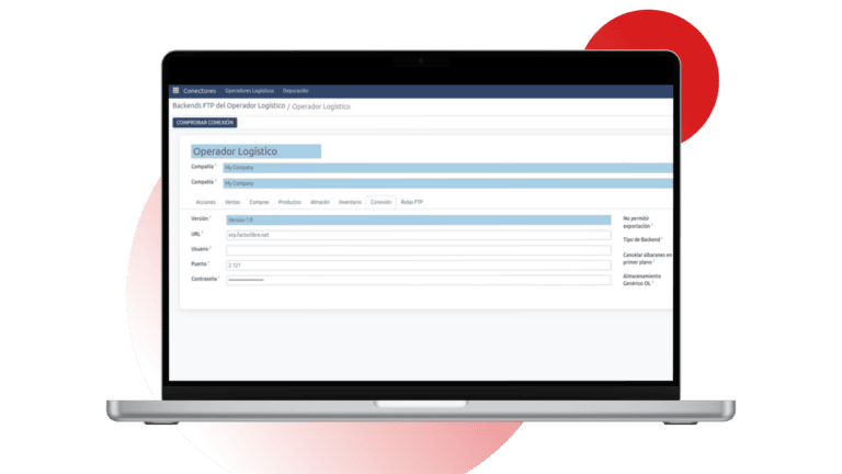 Conexión de operador logístico por FTP al ERP Gextia