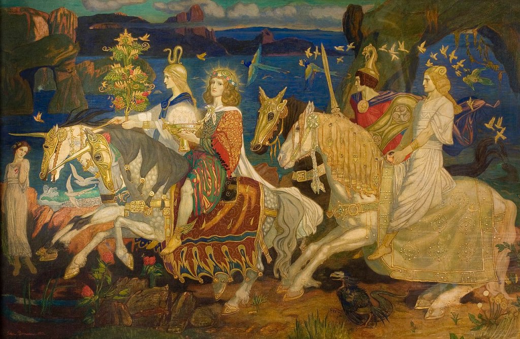 John Duncan - Riders of the Sidhe
depicting four ornate riders of unearthly quality