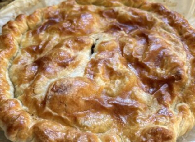 Creamy Chicken and Mushroom Pie with Puff Pastry