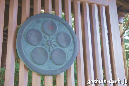 長良天神神社(岐阜市)神門の神紋