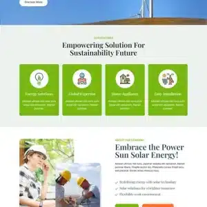 Free Renewable Energy WordPress Theme
