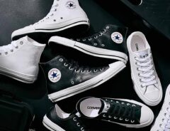 もう手放せない! コンバース『オールスター』レザー素材のハイカットは大人カジュアルの必需品