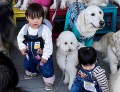 犬がいる環境で育った息子、1枚の写真が反響 「最高すぎる」「幸せな環境」