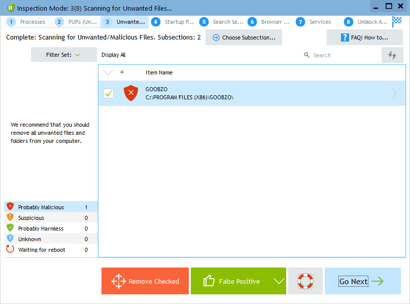Remove a virus using UnHackMe
