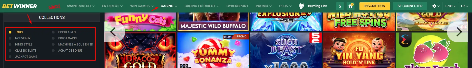 Jeux de Casino Populaires