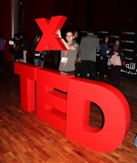 Holding the x in TEDxRamallah Holding the x in TEDxRamallah