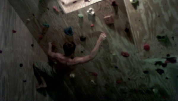 Climbing Wall in Garage