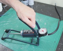 Halfords Essentials foot pump