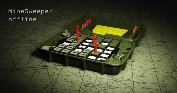 IRL minesweeper render showing game on top of a campaign map