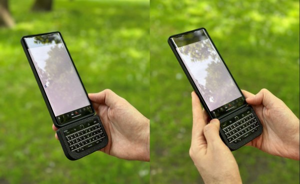 A Google Pixel 7 with a detachable Bluetooth keyboard.