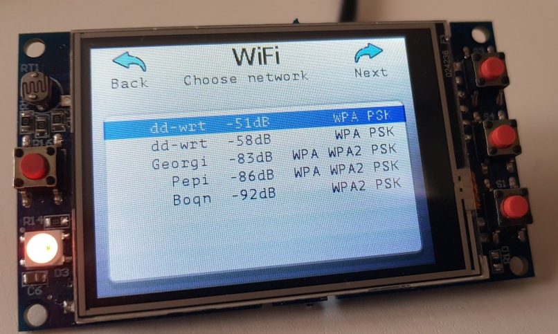 TFT32 Wi-Fi configuration GUI TFT32 Wi-Fi configuration GUI